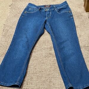 Angels Dark Blue Size 8 Straight Leg Cropped Jeans Denim Casual